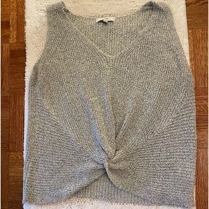 FATE grey knotted tank